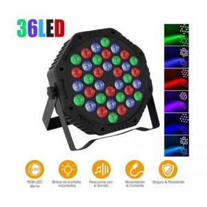 Luz De Escenario Led Tacho Par Led 36x1 Luces Color Rgb