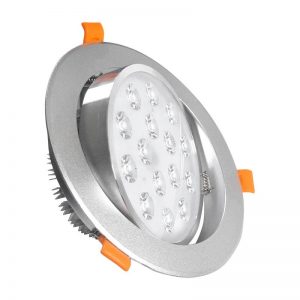 Spot Aplique Led 15W CALIDA Embutir Techo Aro Plateado