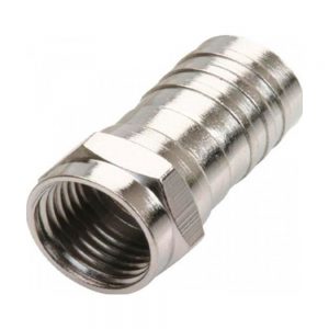 Conector F rg59 c/silicona crimpear