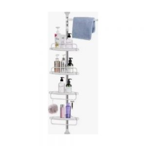 Esquinero Organizador Múltiple Estante Para Baño Ajustable Blanco