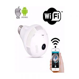 Lampara imitacion con camara wifi 360