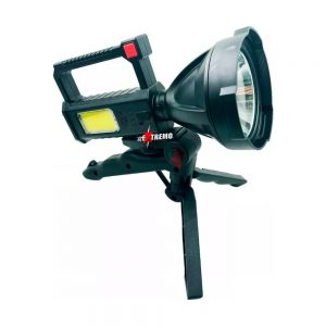 Linterna Recargable Faro Luz Led Caza Foco De Mano Pesca T6 Color De La Linterna Negro Color De La Luz Blanco