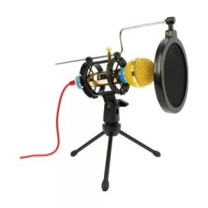 Microfono Con Condesandor Para Computadora + Anti Pop