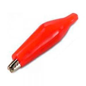 Pinza Cocodrilo Grande Roja