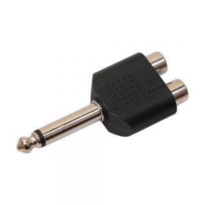 Plug 1/4 mono a 2 Rca